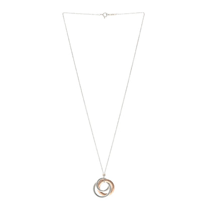 Tiffany Sterling Silver Rubedo 1837 Circles Pendant Necklace 3 of 4