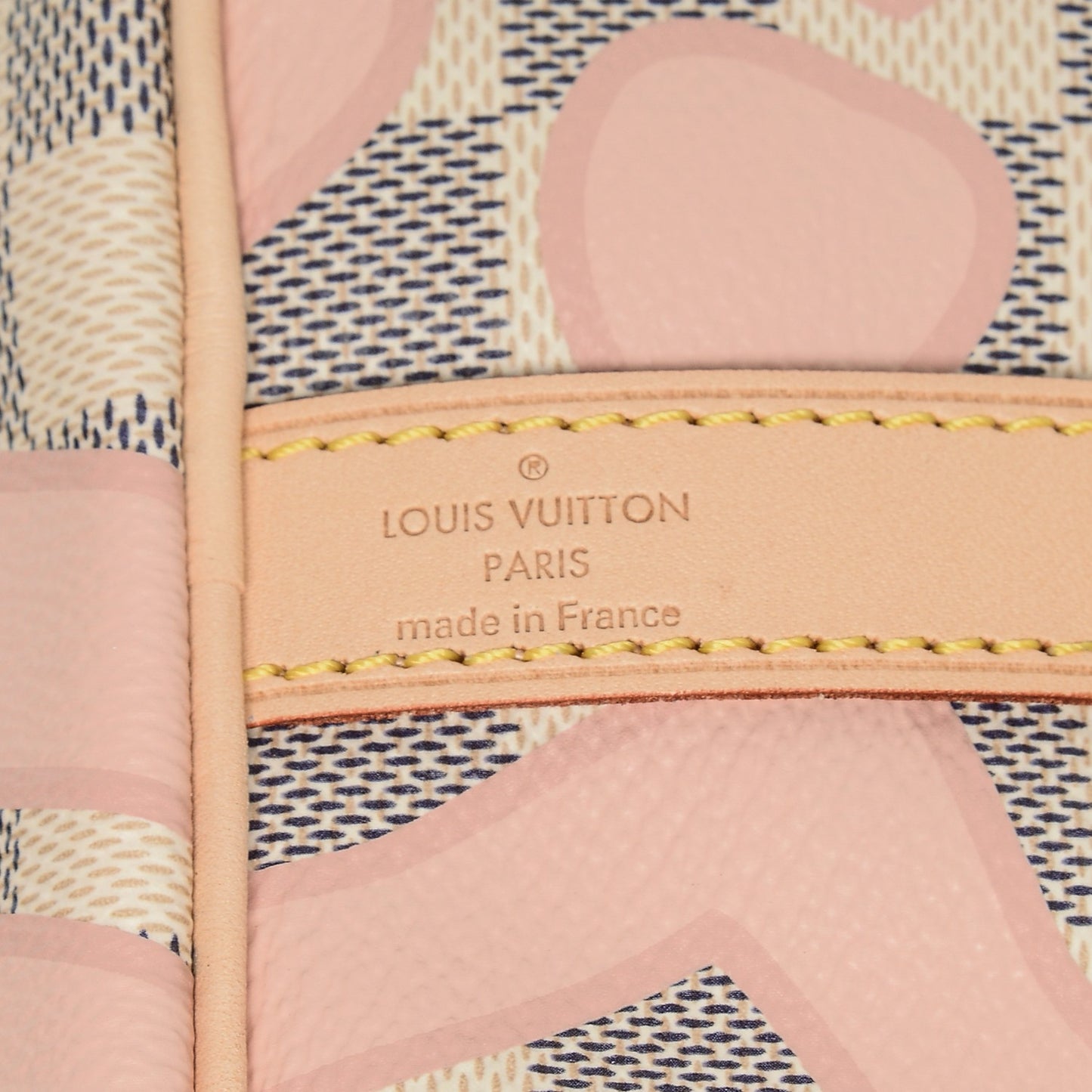 Damier Azur Tahitienne Speedy Bandouliere 30 Rose Ballerine