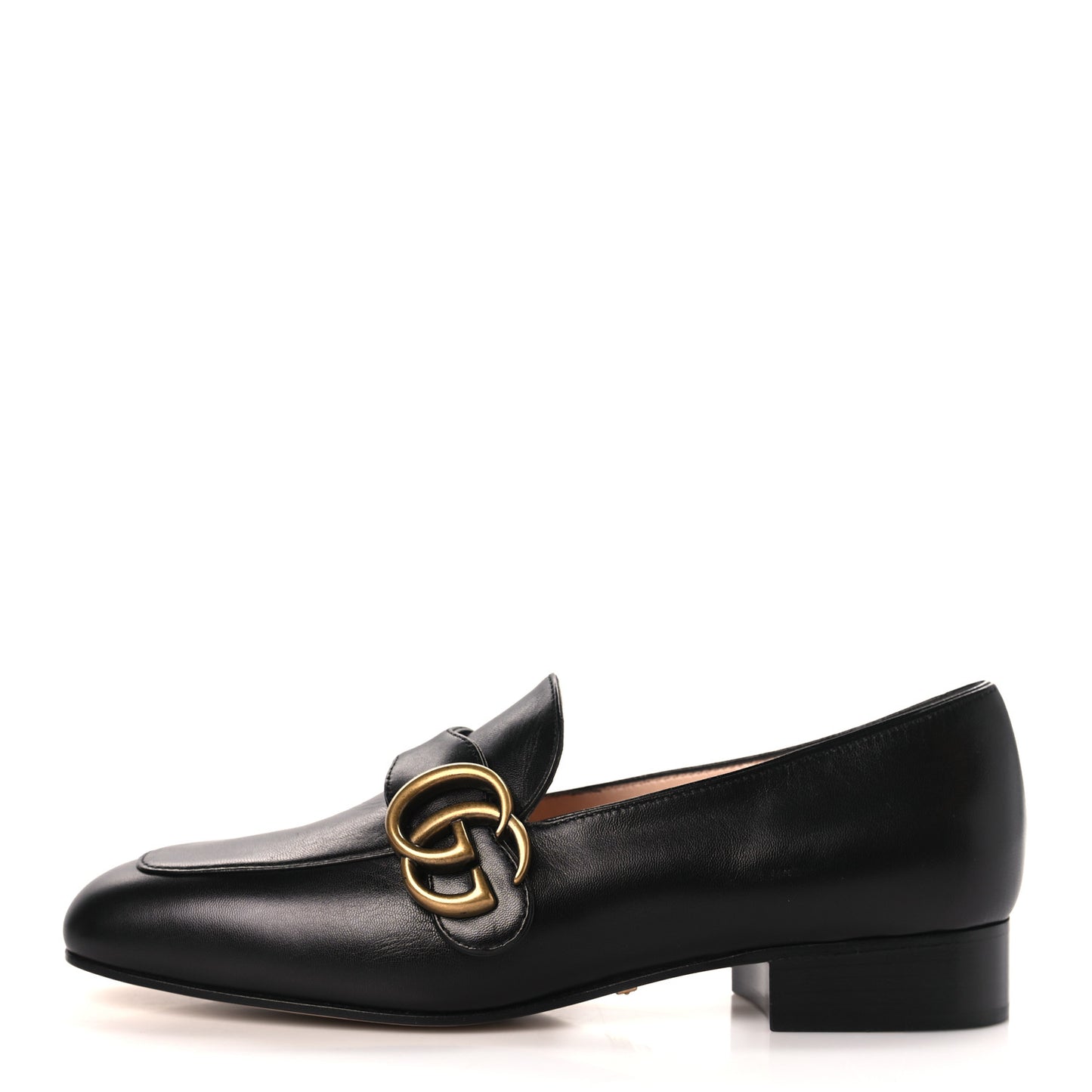 Malaga Kid Womens GG Marmont Loafers 35 Black