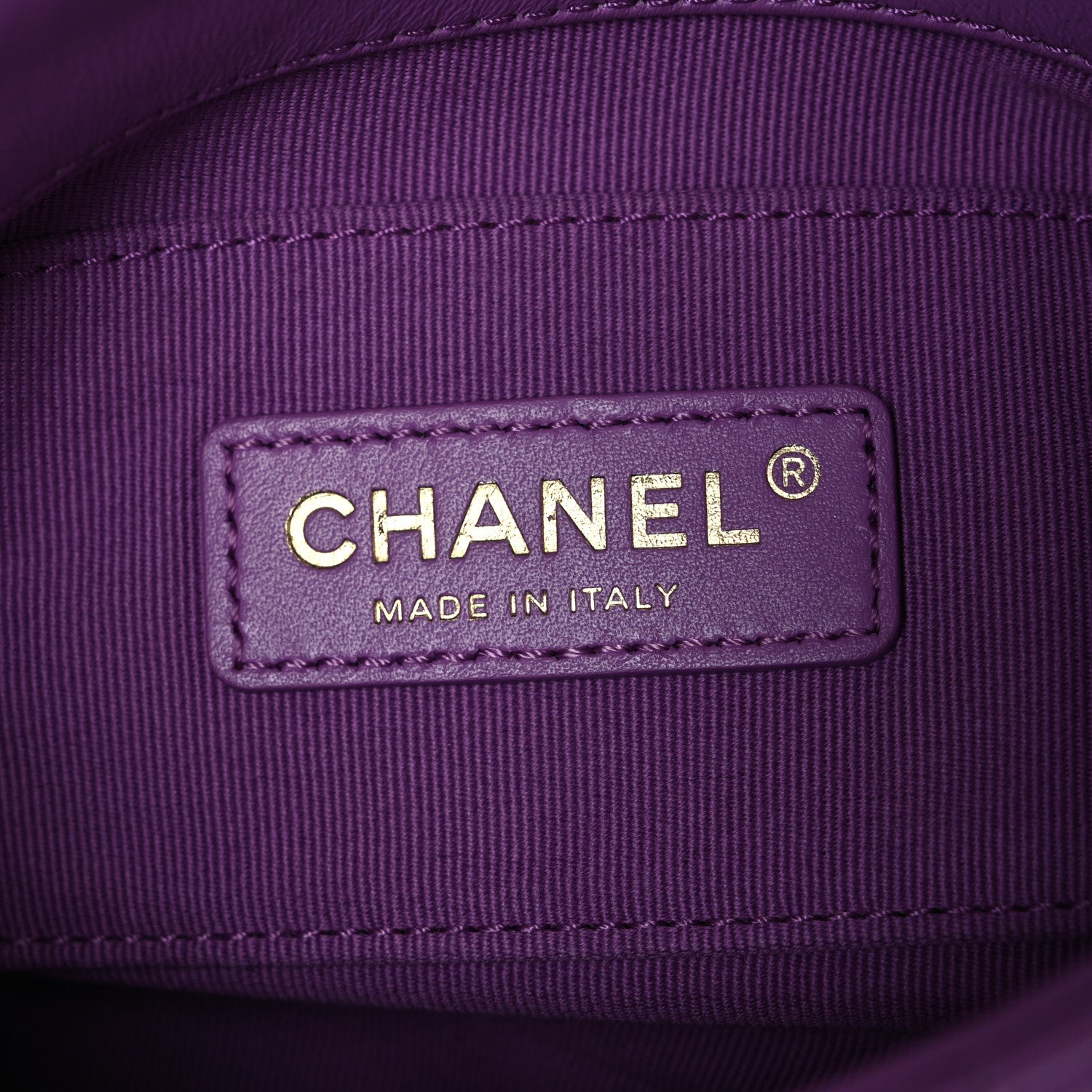 Chanel Lambskin Quilted Mini Lacquered Chain Flap Purple 6 of 10