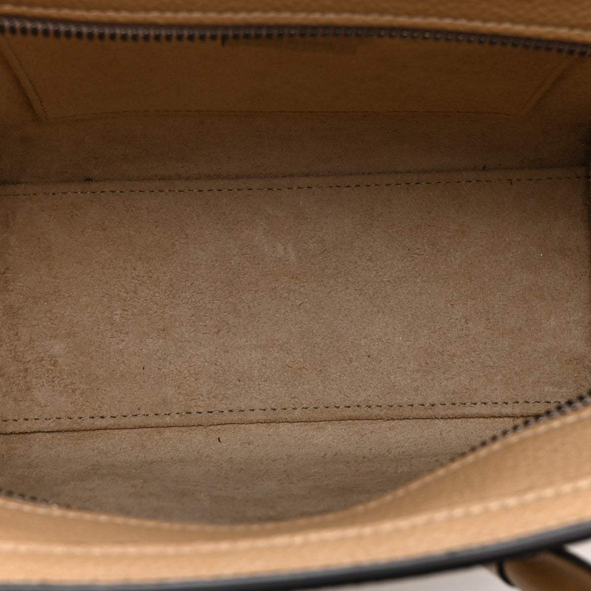 Drummed Calfskin Nano Luggage Dune