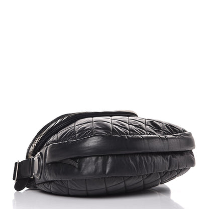Chanel Nylon Quilted Jumbo Coco Cocoon Messenger Black 5 of 8