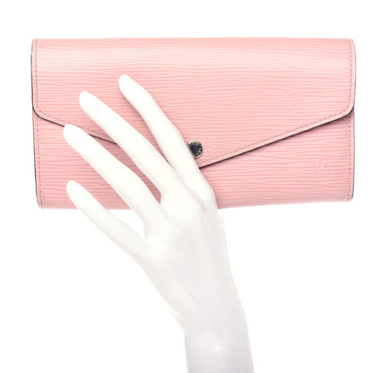 Louis Vuitton Epi Sarah Wallet NM Rose Ballerine 2 of 8