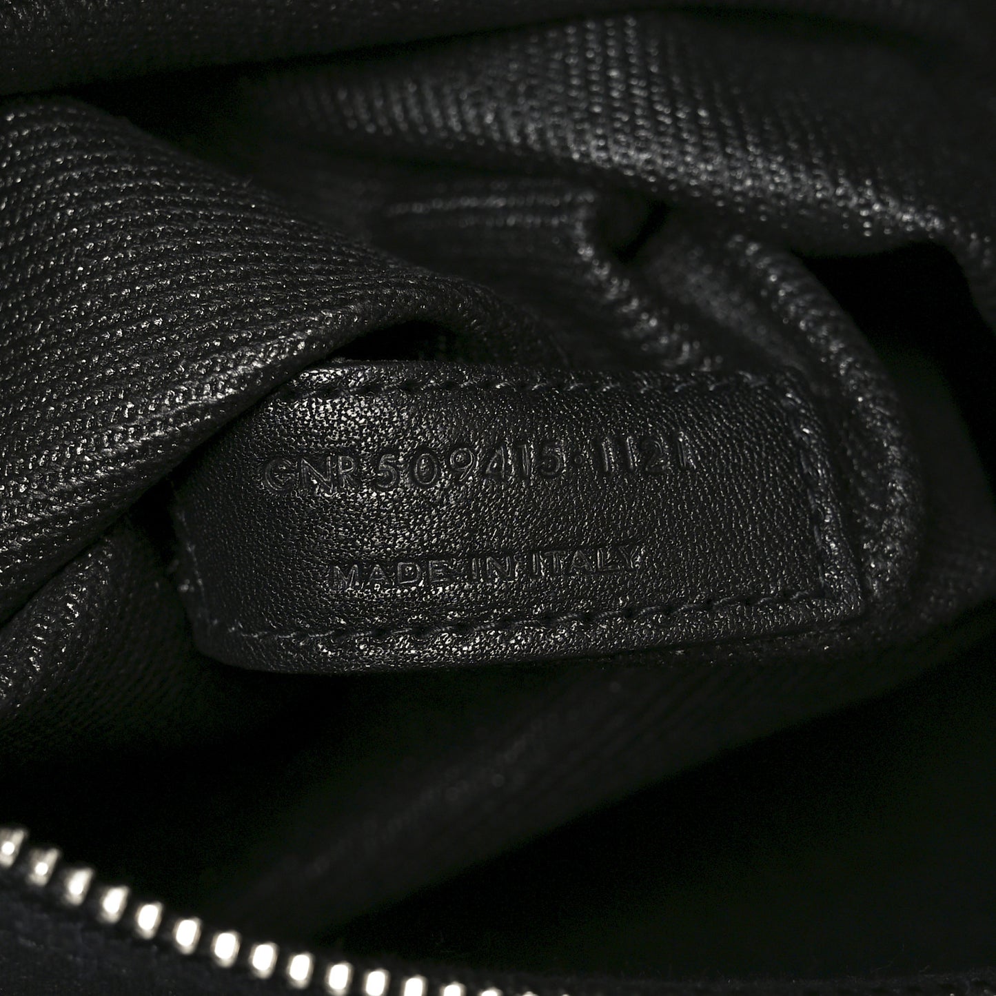 Linen Calfskin Rive Gauche Tote Black