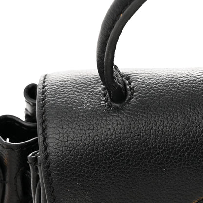 Versace Grained Calfskin Small La Medusa Top Handle Bag Black 10 of 10