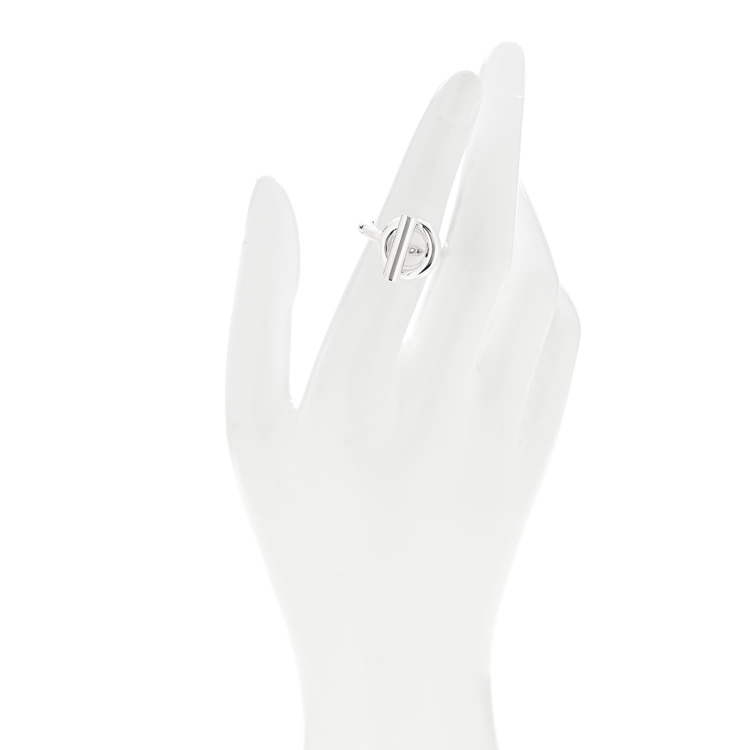 Hermes Sterling Silver GM Echappee Ring 50 5.25 2 of 5