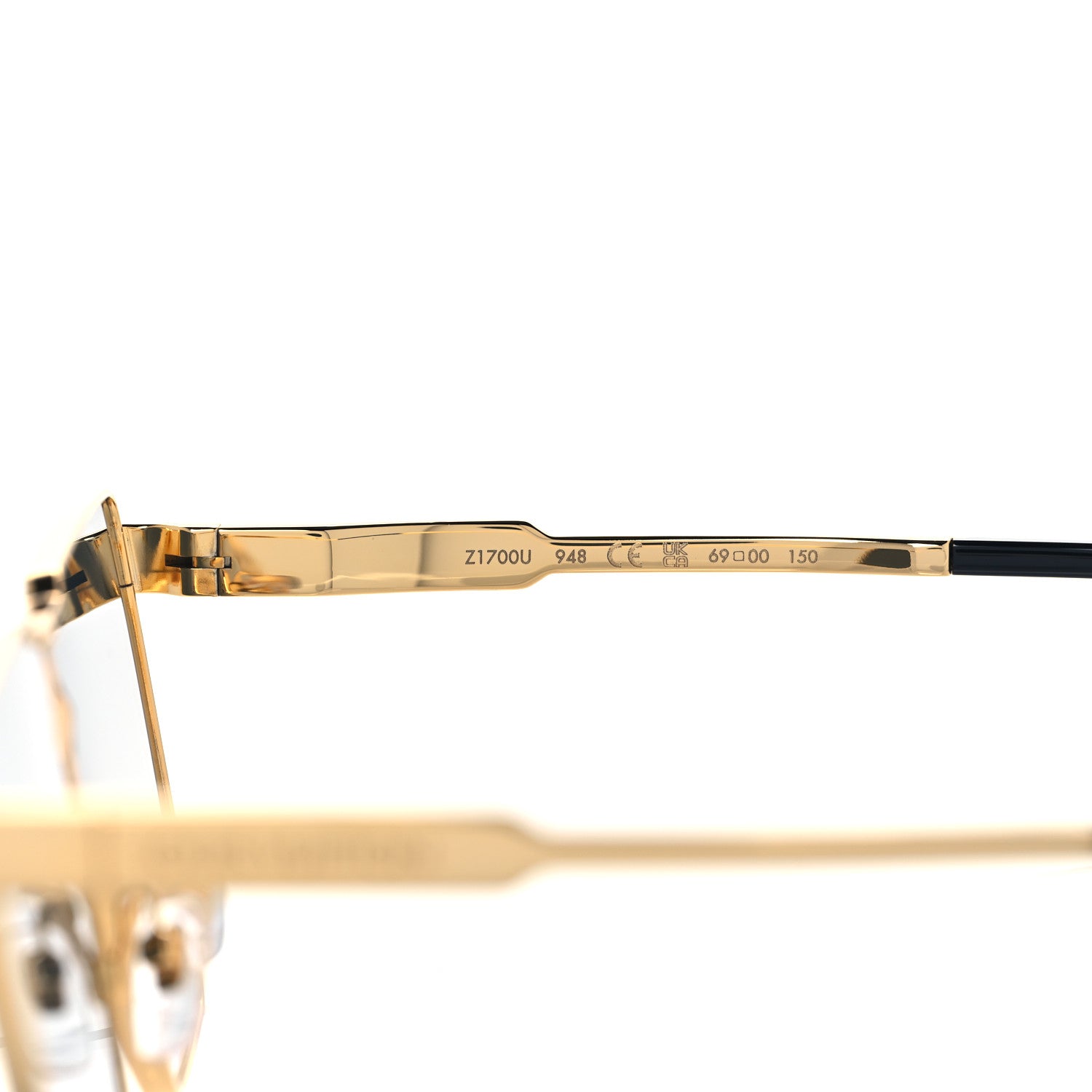 Louis Vuitton Metal Cyclone Sunglasses Z1700U Gold 7 of 9