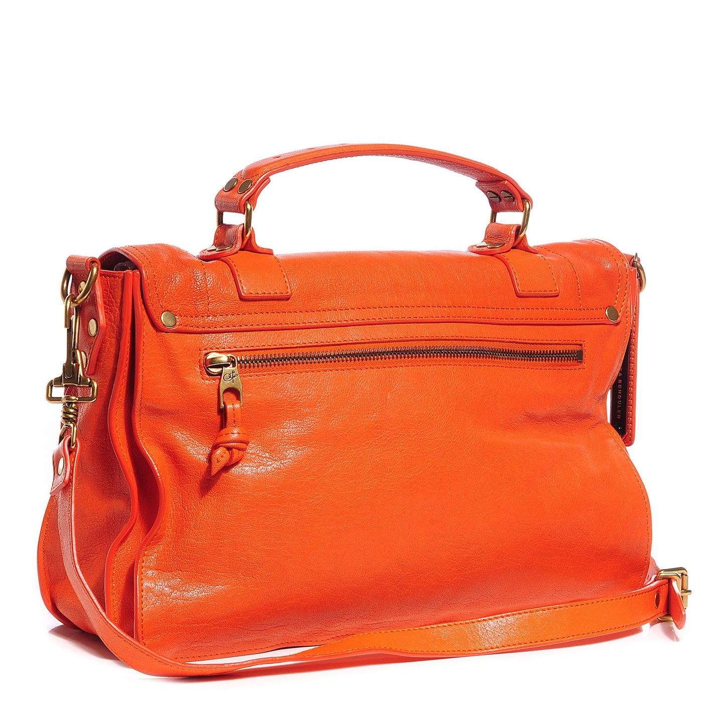 Lambskin PS1 Medium Satchel Orange