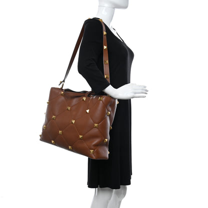 Valentino Garavani Grained Calfskin Large Roman Stud Tote Selleria 2 of 12