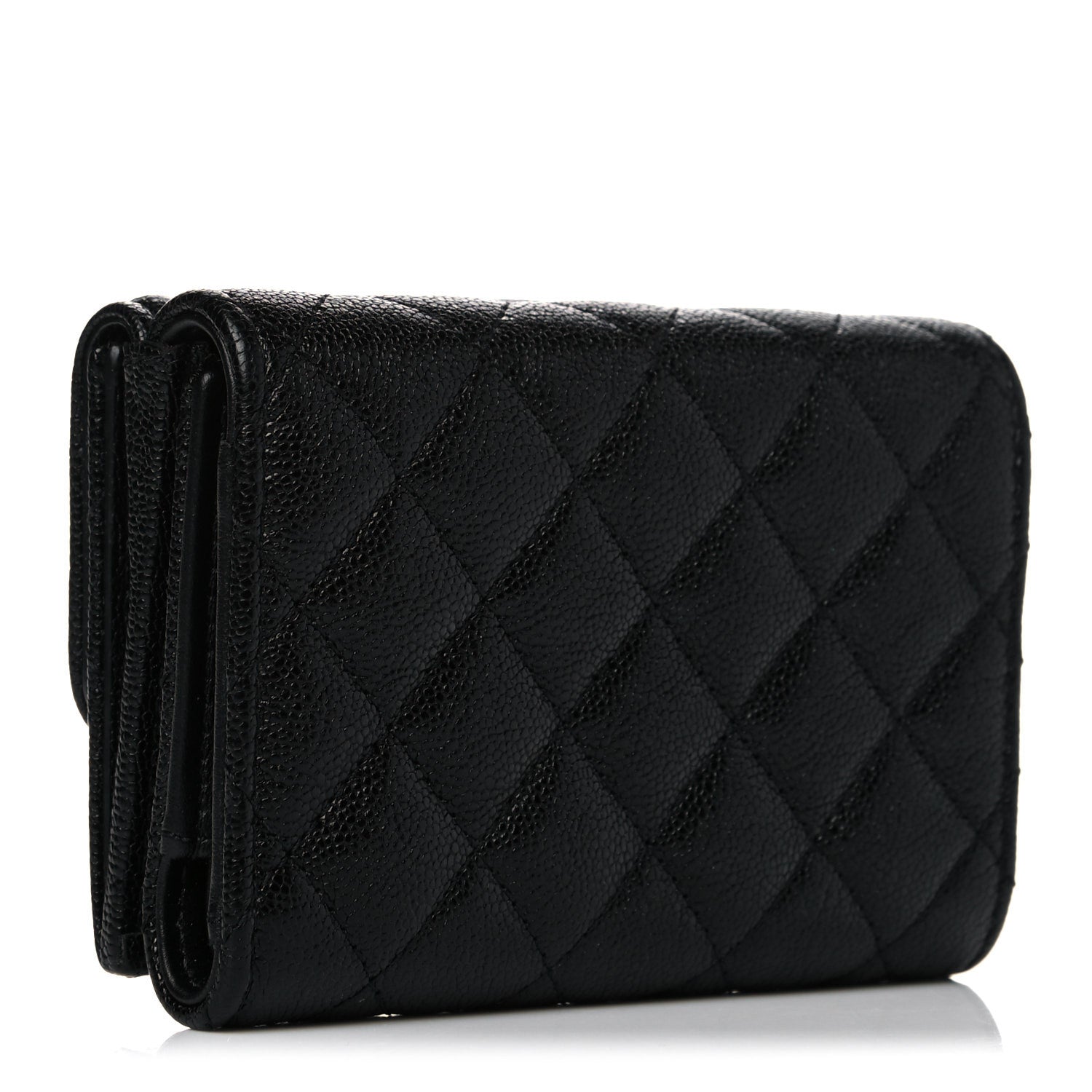 Chanel Caviar Quilted Small Boy Flap Wallet Black 3 of 11