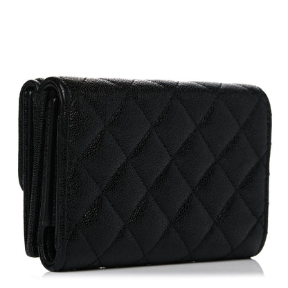 Chanel Caviar Quilted Small Boy Flap Wallet Black 3 of 11