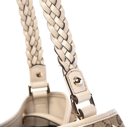 Gucci Monogram Peggy Braided Tote Off White 11 of 17