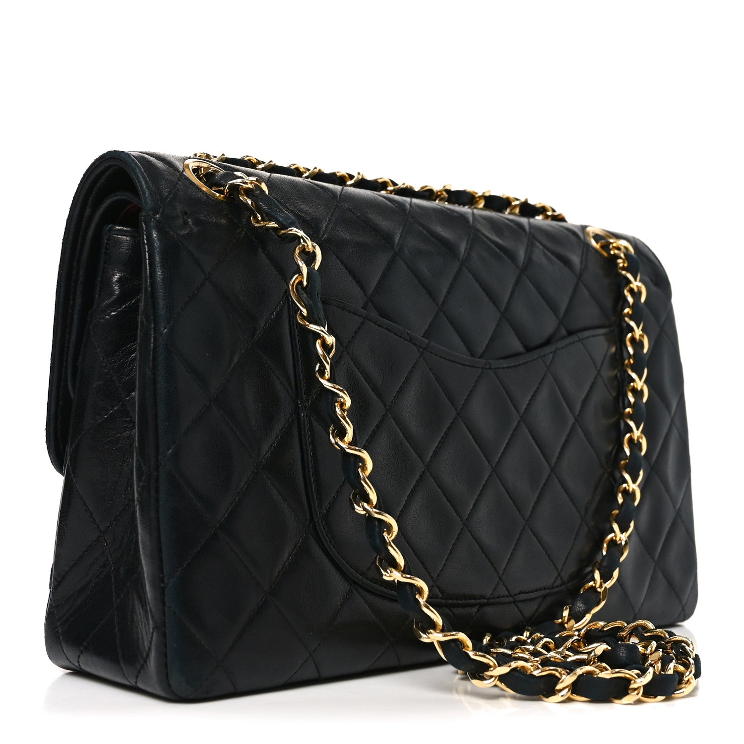 Chanel Lambskin Quilted Medium Double Flap Black 3 of 11