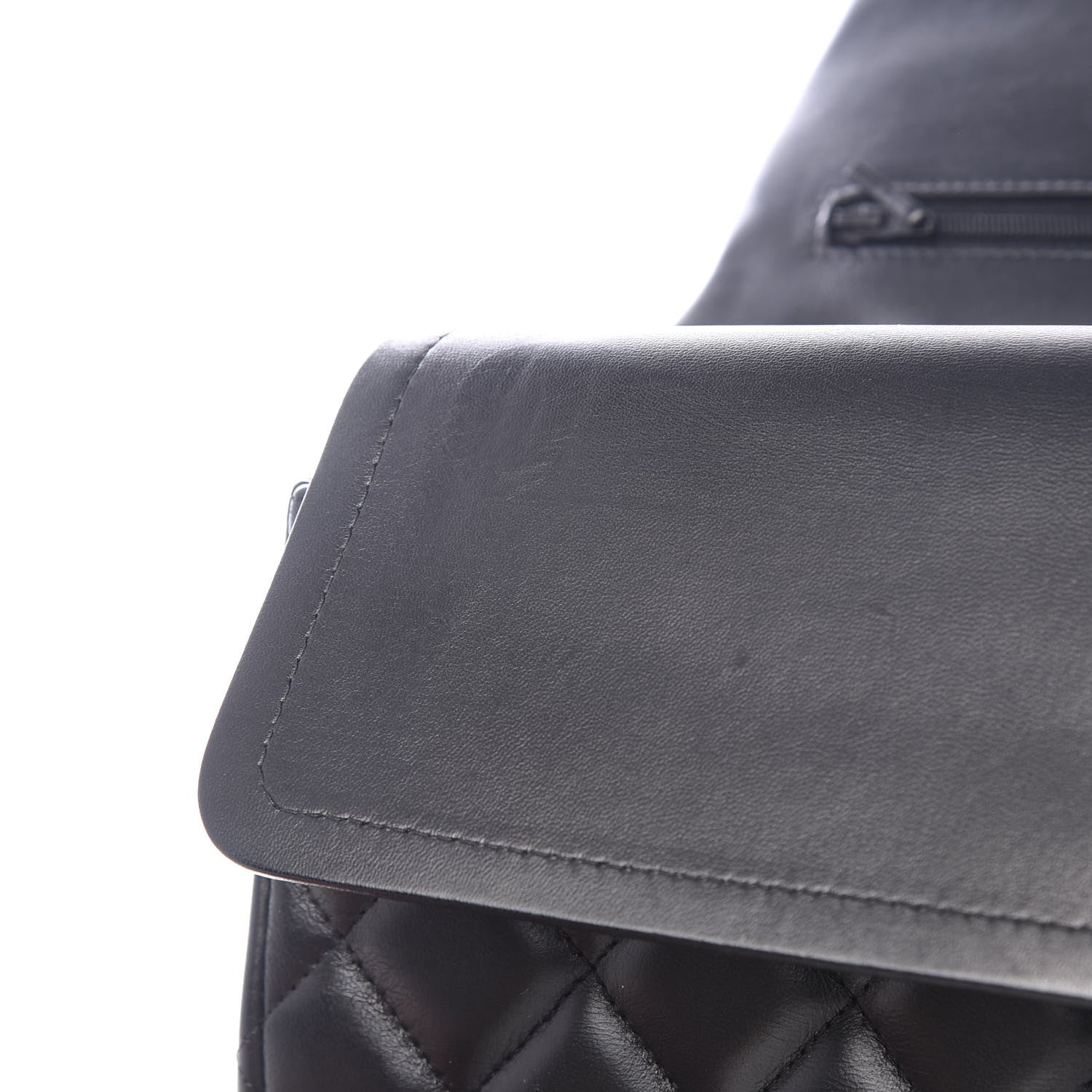 Chanel Lambskin Quilted Jumbo Double Flap Black 10 of 11