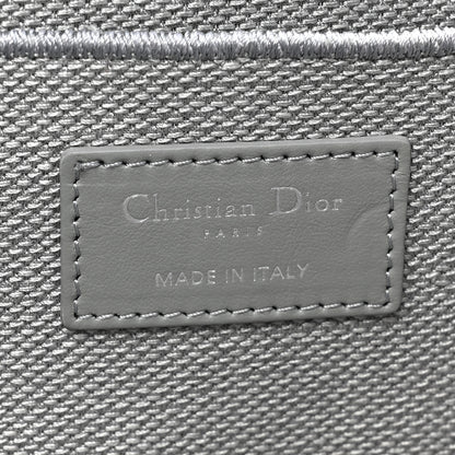 Christian Dior Canvas Embroidered Cannage Diortravel Vanity Case Grey 5 of 11