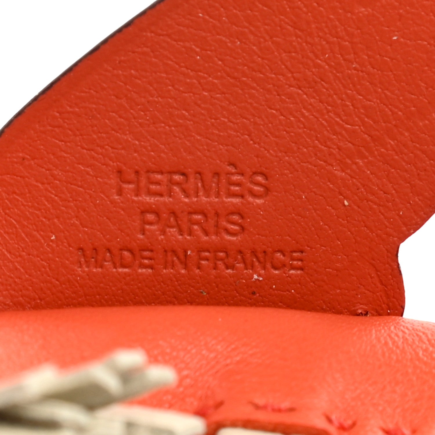 Hermes Milo Lambskin Grigri Rodeo Pegase Horse Bag Charm PM Orange Poppy Craie Terre Battue 3 of 5