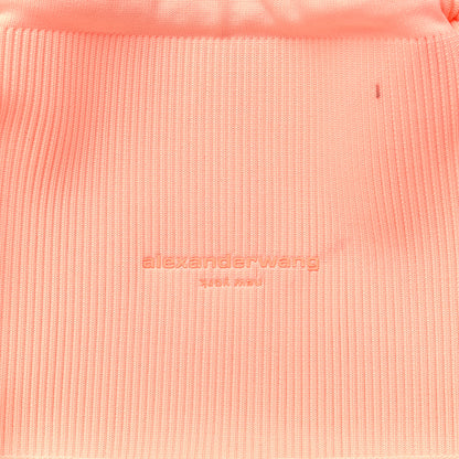 Alexander Wang Ribbed Knit Small Ryan Bag Faded Neon Orange 7 of 10