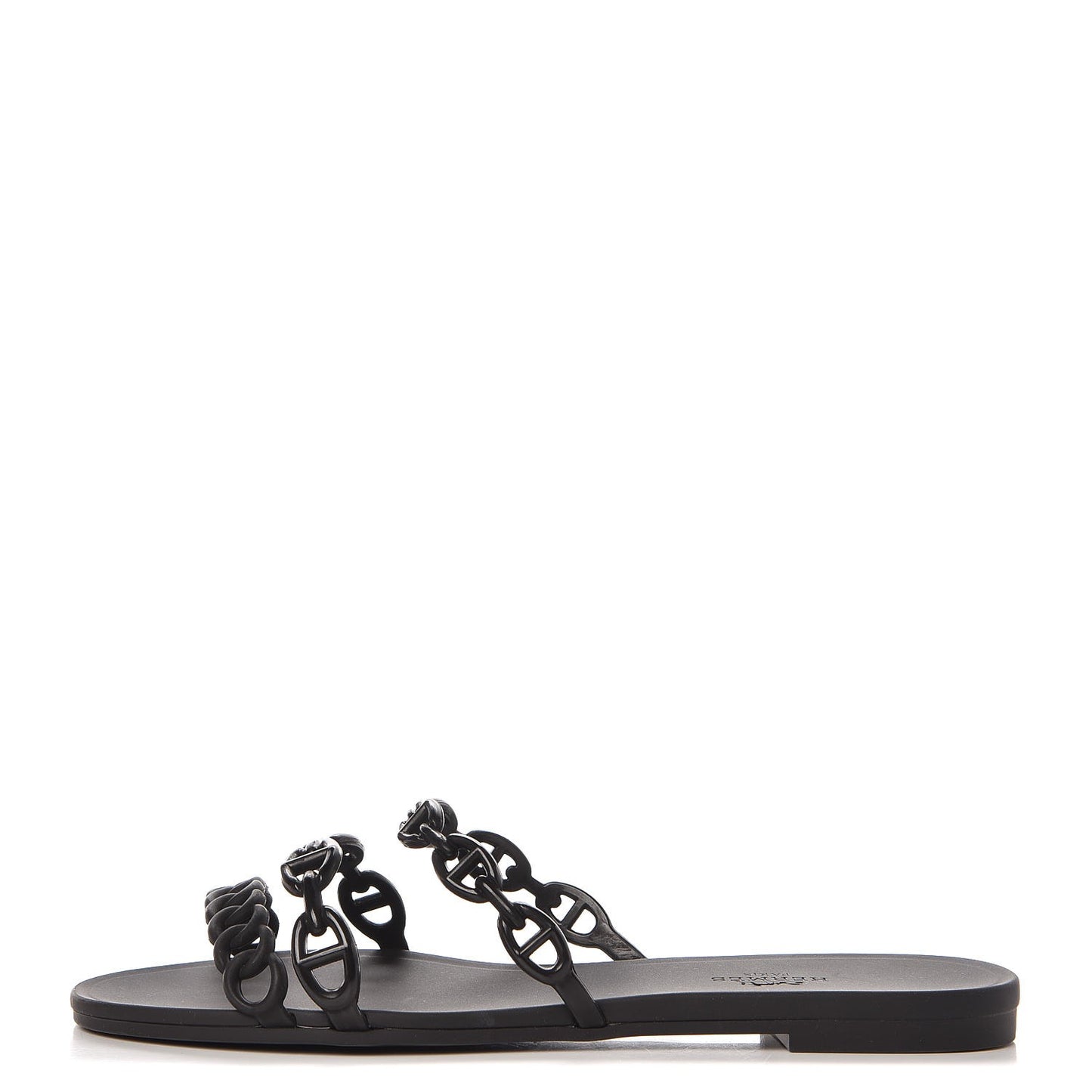 Rubber Chaine d'Ancre Rivage Sandals 37 Black