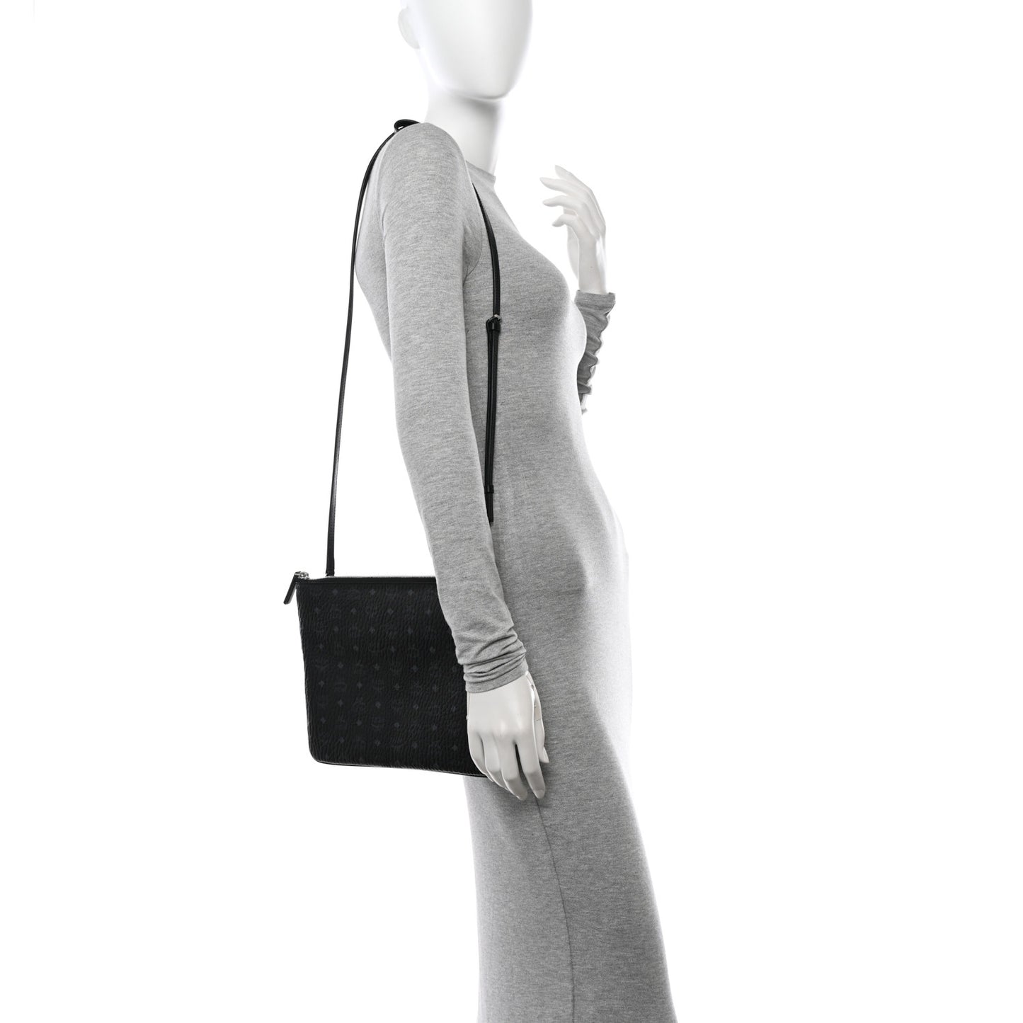 Visetos Medium Crossbody Pouch Black