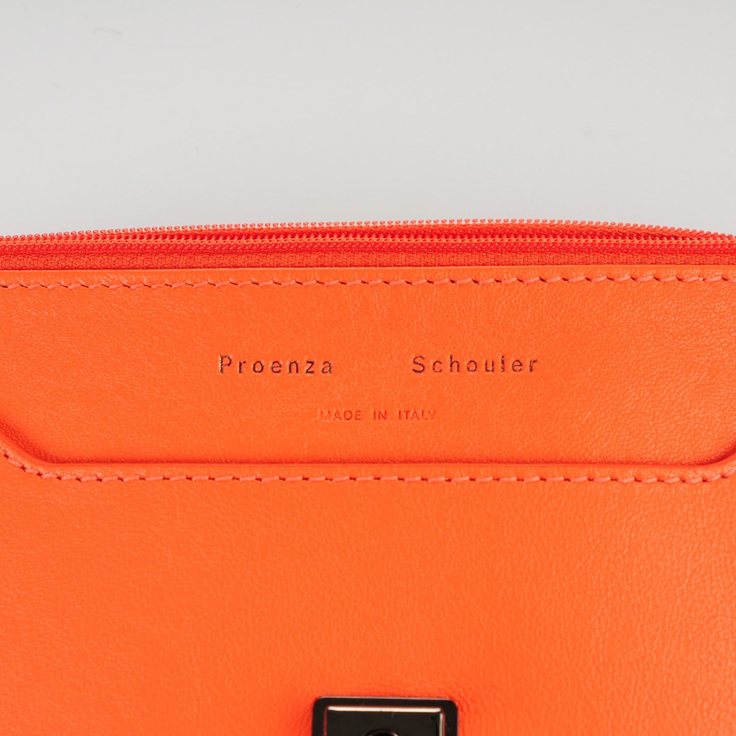 Proenza Schouler Lambskin Large PS1 Chain Wallet Grapefruit 6 of 7