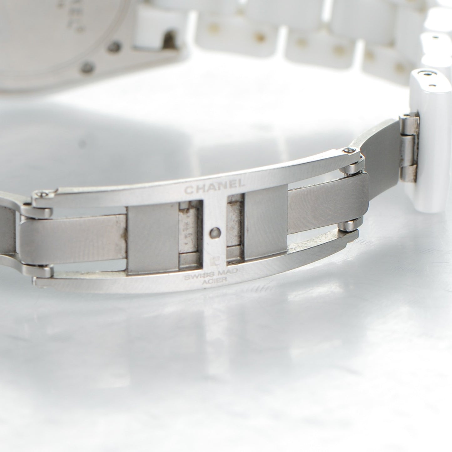 Stainless Steel Ceramic 33mm J12 Quartz Watch White