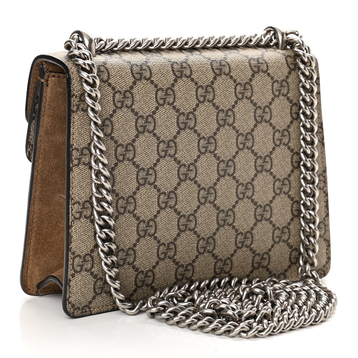 Gucci GG Supreme Monogram Mini Dionysus Shoulder Bag Taupe 3 of 10