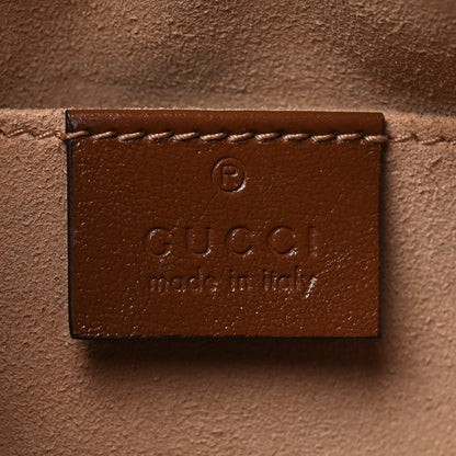 Gucci Glazed Calfskin Matelasse Diagonal Small GG Marmont Chain Shoulder Bag Cuir 6 of 13
