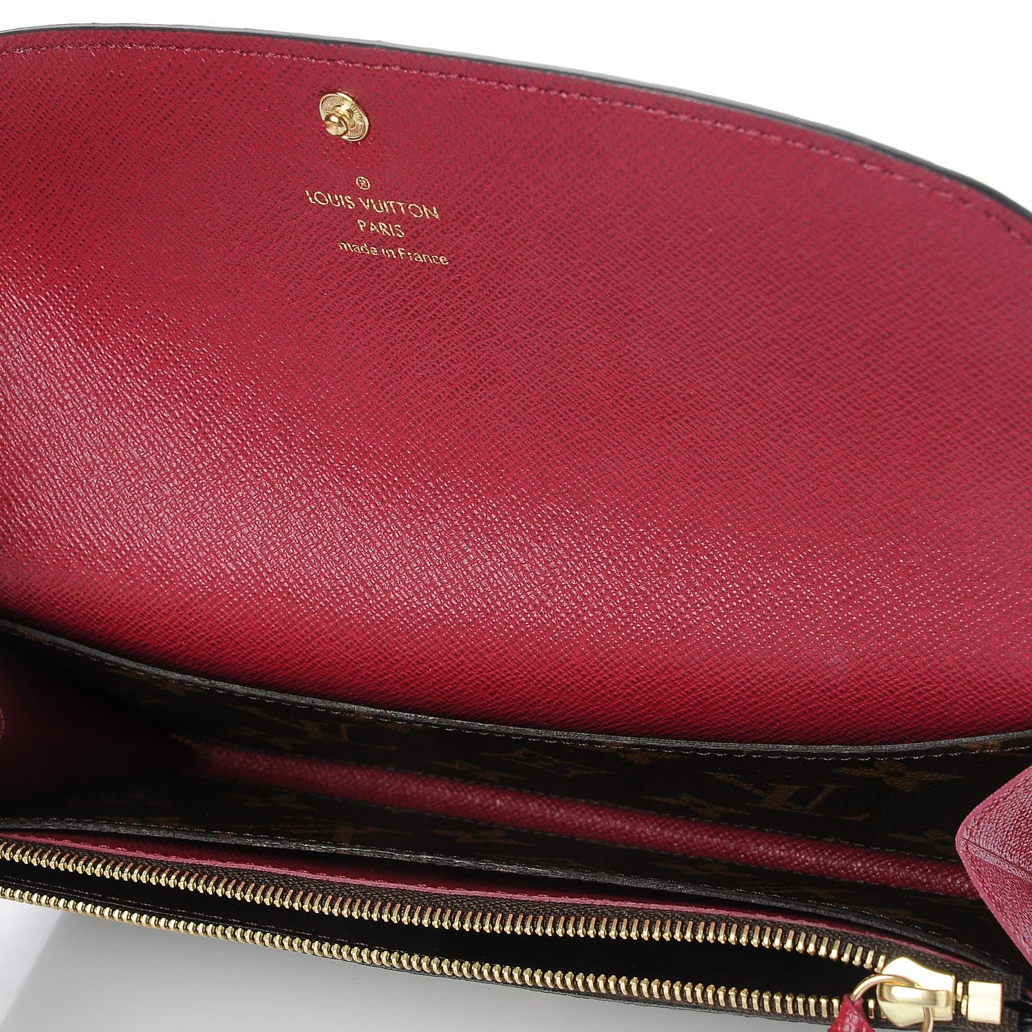 Louis Vuitton Monogram Emilie Wallet Fuchsia 5 of 7