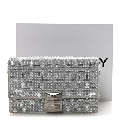 Givenchy Metallic Studded Calfskin 4G Small 4G Crossbody Silver 10 of 10