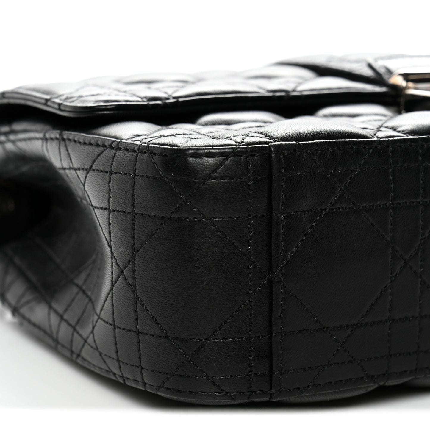 Lambskin Cannage Medium Miss Dior Flap Black