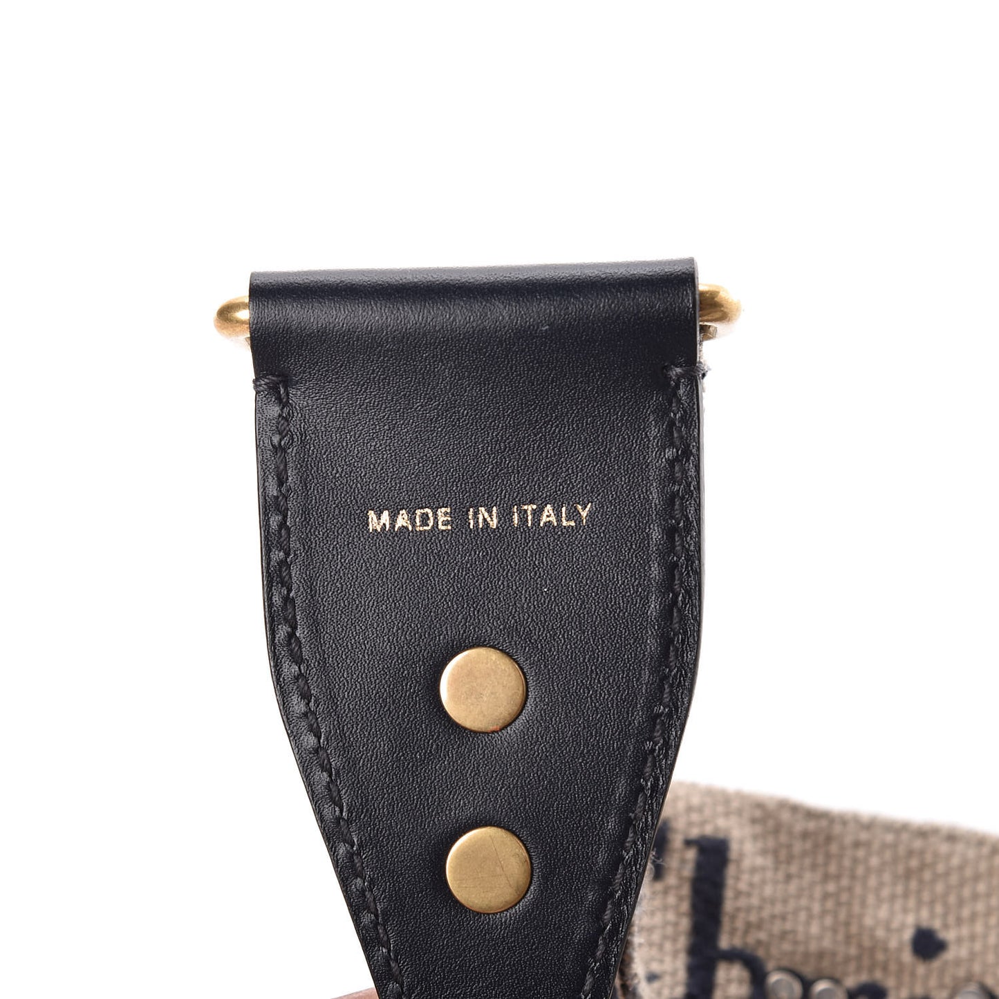 Oblique Studded Shoulder Strap Blue