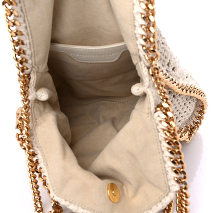 Stella McCartney Cotton Crochet Falabella Ajouree Tote Bag White 5 of 11