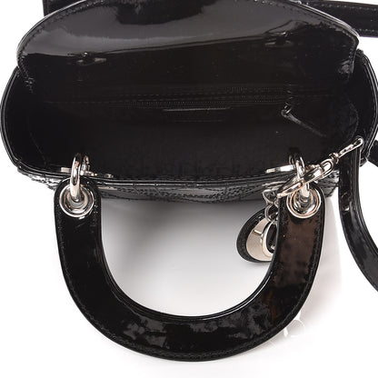 Christian Dior Patent Cannage Mini Lady Dior Black 5 of 11