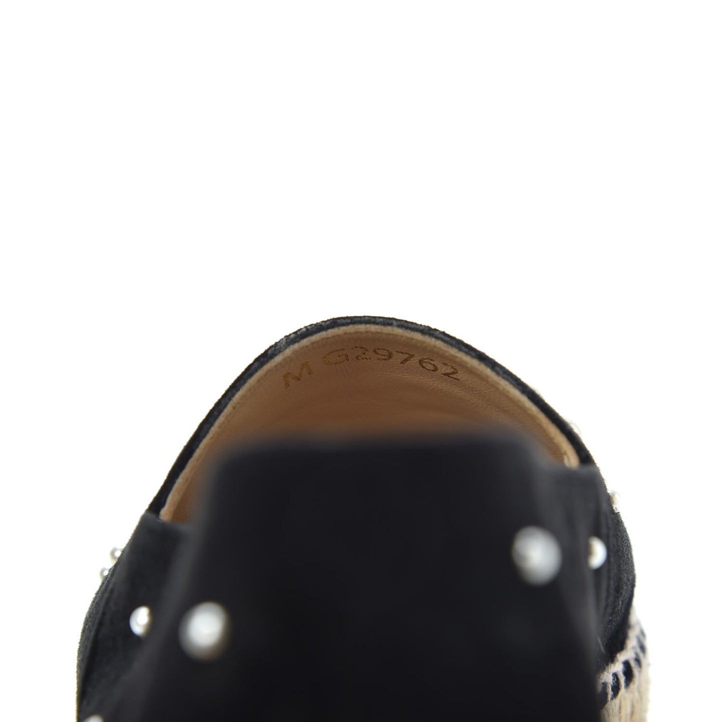 Suede Pearl CC Espadrilles 39 Black