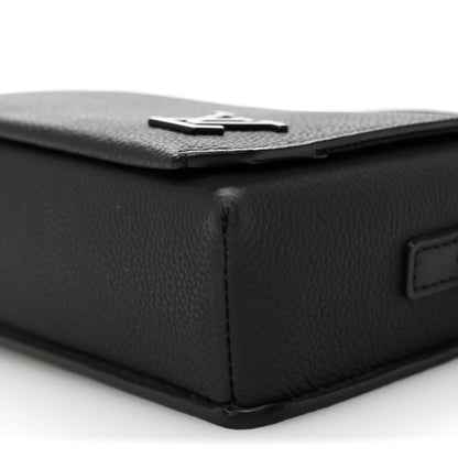 Louis Vuitton Calfskin Aerogram Fastline Wearable Wallet Black 8 of 10