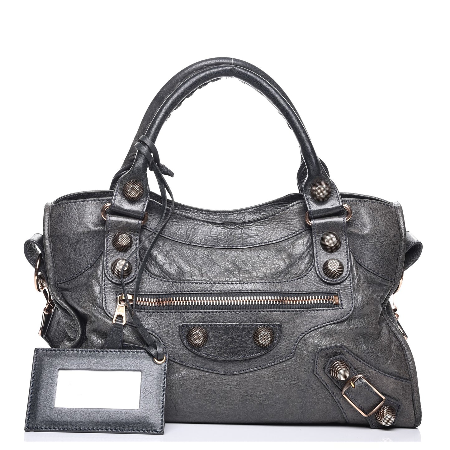 Agneau Giant 21 Rose Gold Hardware City Anthracite