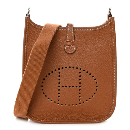 Hermes Taurillon Clemence Evelyne TPM Gold 1 of 11