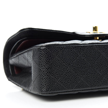 Chanel Caviar Quilted Small Double Flap Black 9 of 11