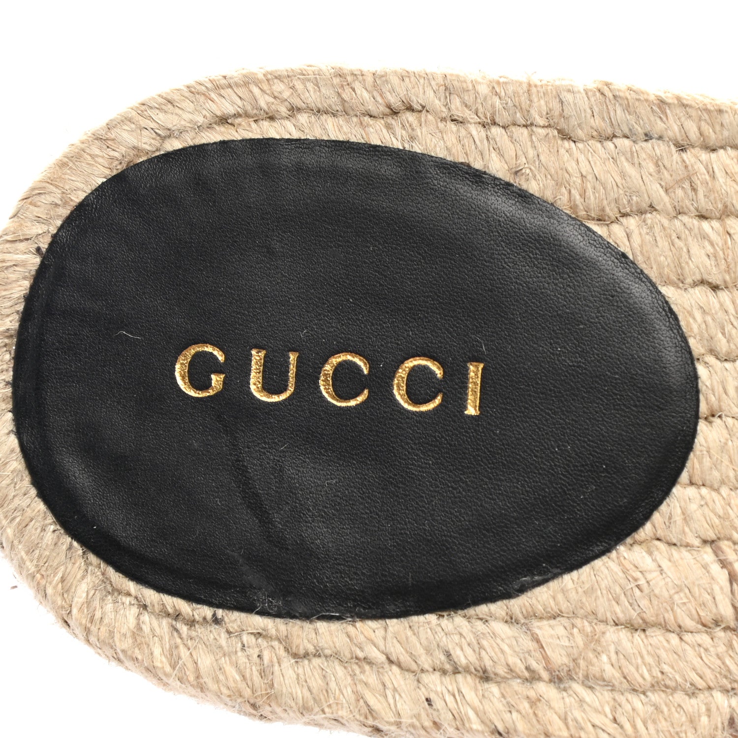Gucci Nappa Matelasse GG Marmont Espadrille Slippers 41 Black 7 of 9