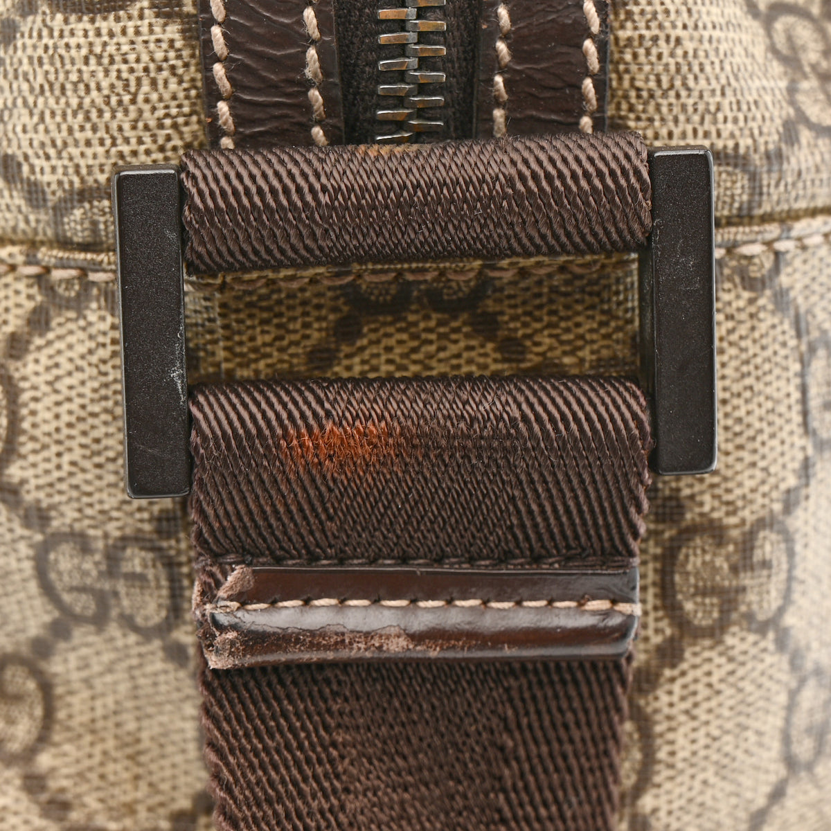 Guccissima Interlocking GG Pattern Dark Brown Gold Authentic Vintage Gucci Interlocking GG Monogram Supreme  main image 2
