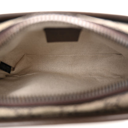 Gucci GG Supreme Monogram Web Ophidia Crossbody Bag Brown 5 of 10