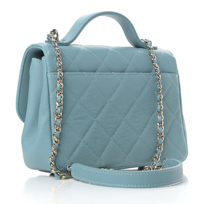 Chanel Caviar Quilted Small Business Affinity Flap Light Blue 3 of 11