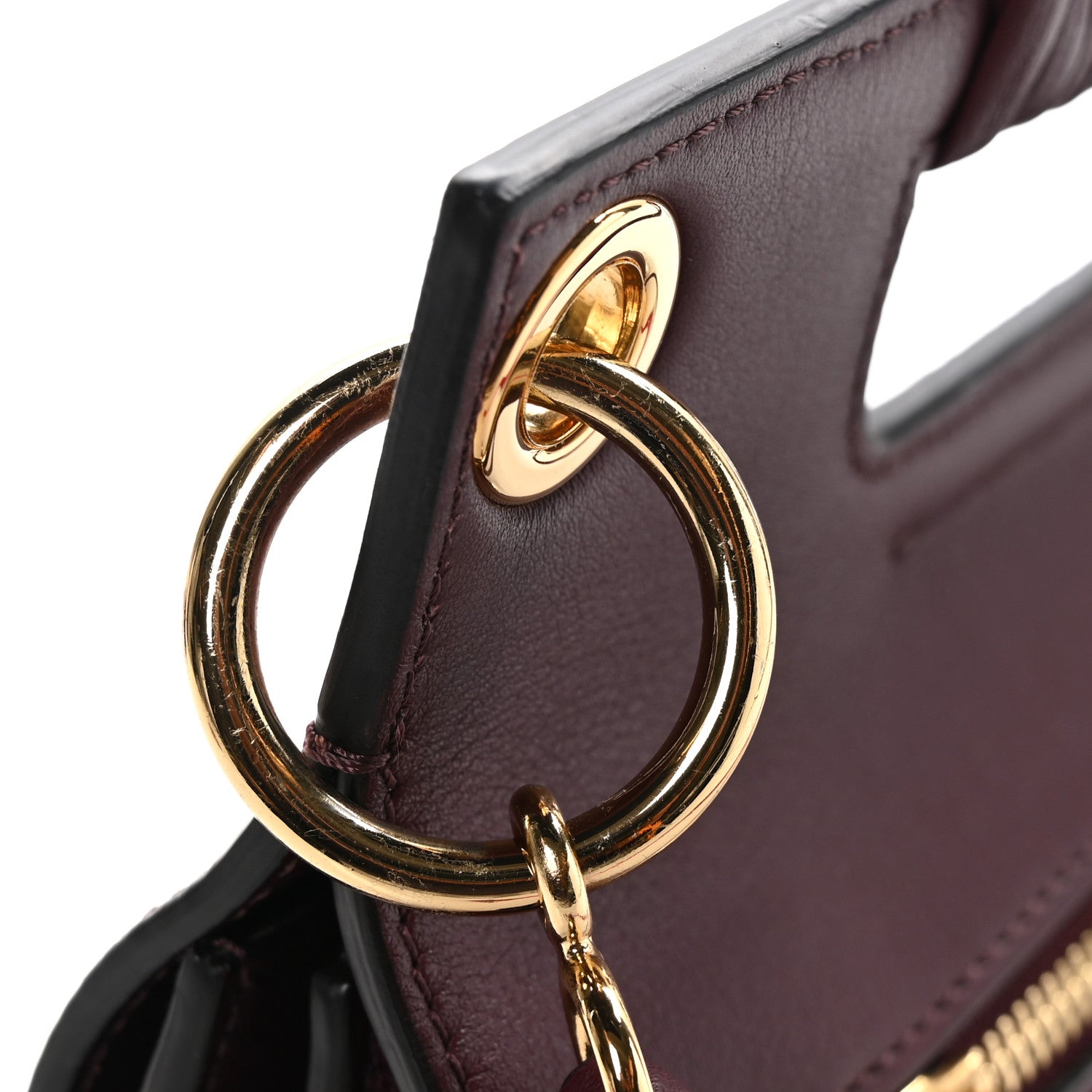 Givenchy Calfskin Medium Whip Top Handle Crossbody Bordeaux 10 of 10