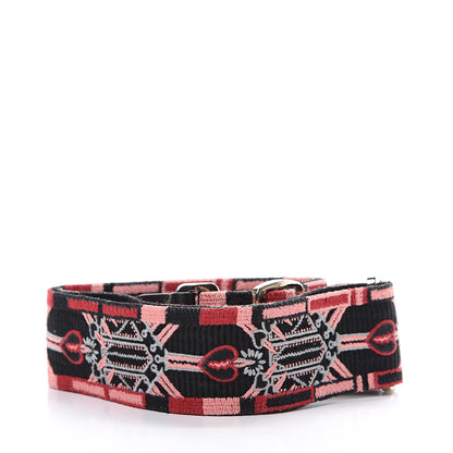 Valentino Garavani Canvas Loveblade Embroidered Rockstud Guitar Strap Multicolor 2 of 4