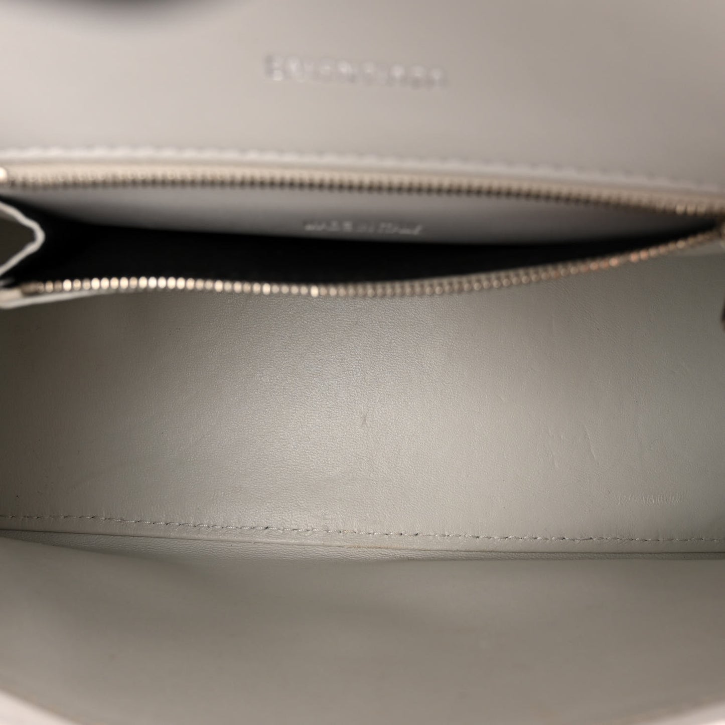 Calfskin Snake Embossed Small Hourglass Top Handle Bag White