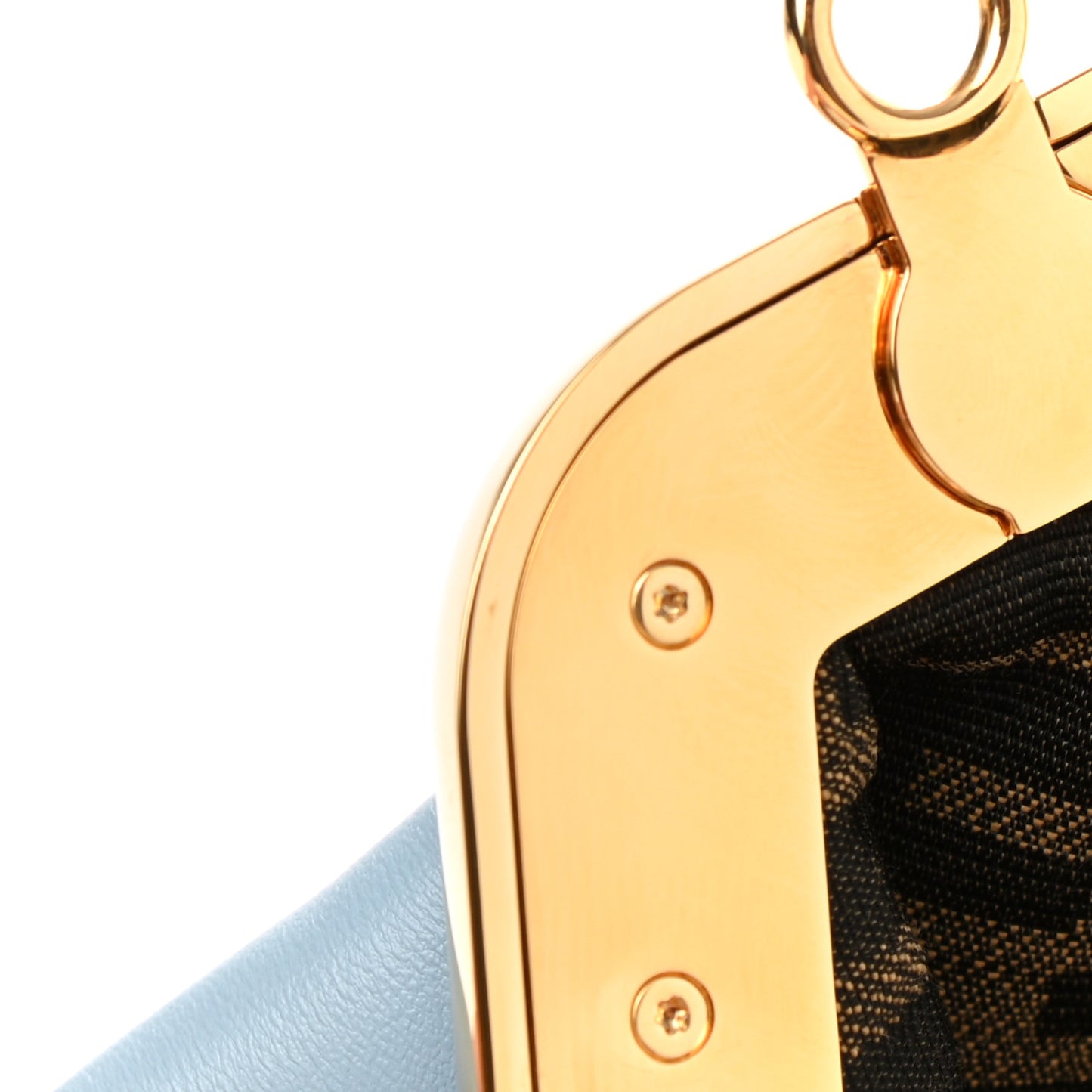 Shiny Nappa Small Fendi First Azzurro Baby