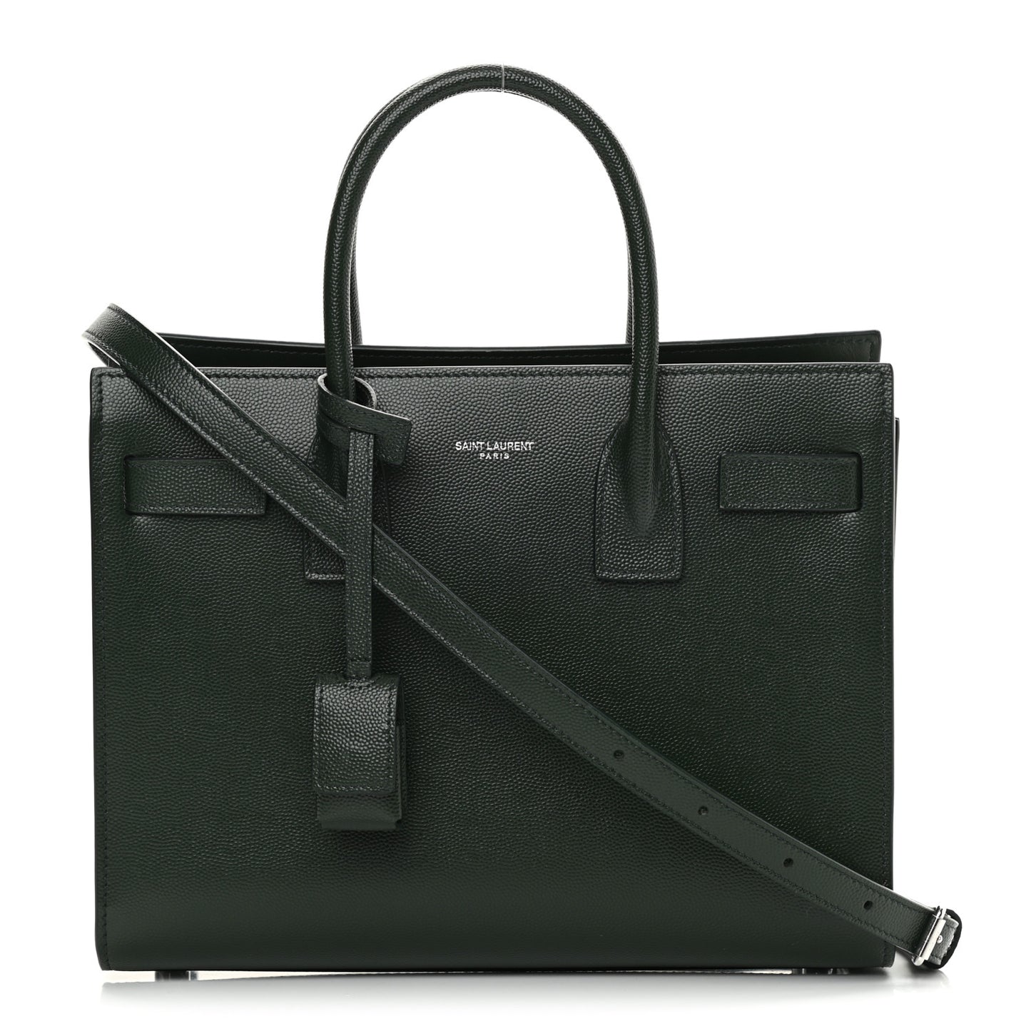 Grained Calfskin Baby Sac De Jour Dark Pine