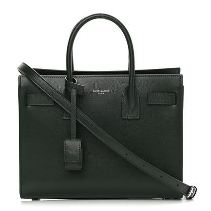 Saint Laurent Grained Calfskin Baby Sac De Jour Dark Pine 1 of 14