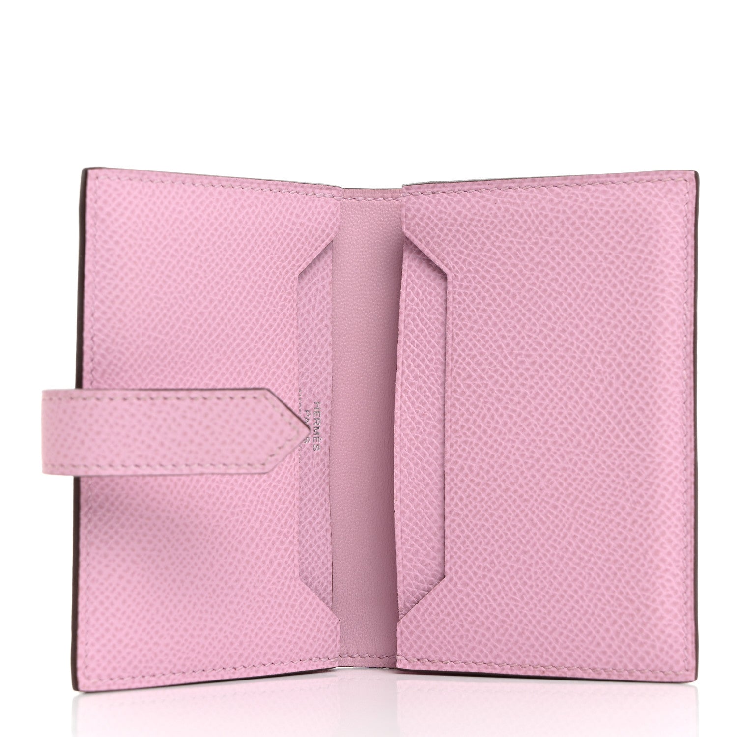 Hermes Epsom Bearn Card Holder Wallet Mauve Sylvestre 5 of 8