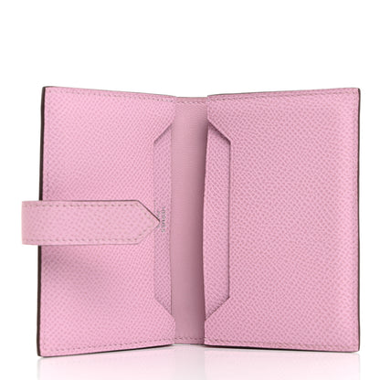 Hermes Epsom Bearn Card Holder Wallet Mauve Sylvestre 5 of 8